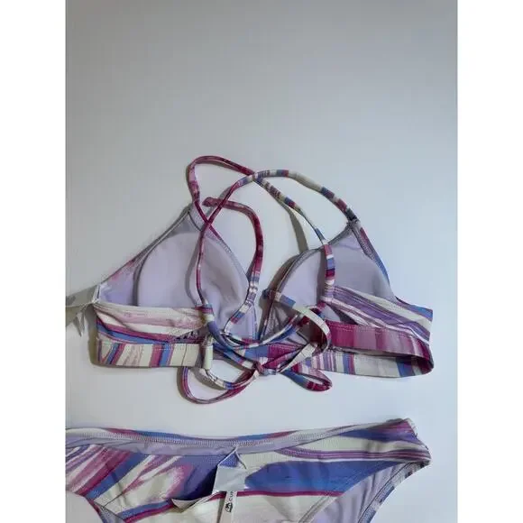 CUPSHE‎ Bikini Set for Women Two Piece Swimsuits V Neck Sz S Bathing Suit - Picture 4 of 5